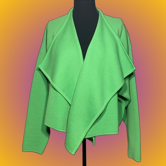 Escada Vintage Lime Green Cardigan - Picture 1 of 4